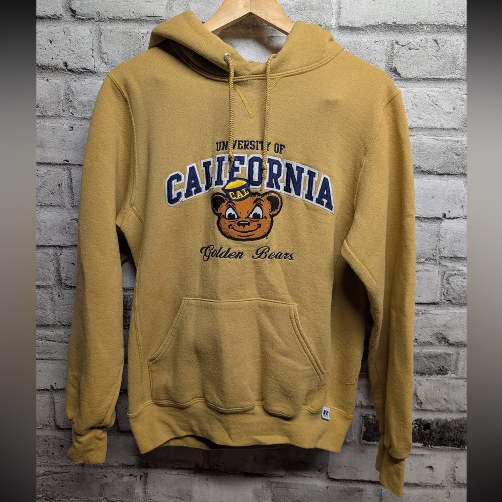 Russell Athletic Golden Yellow University of California Hooded Sweatshirt